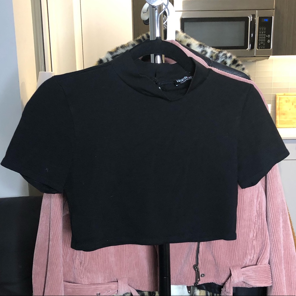 50% off through Friday! FN black Turtle neck crop